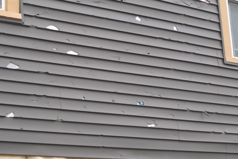 Repaired Siding Sections